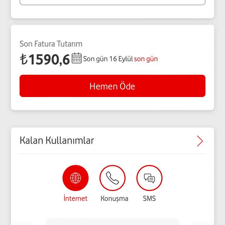 Vodafone Yanımda Uygulamasında İptal Edilen Ürünün Ücreti Faturaya Yansıtıldı