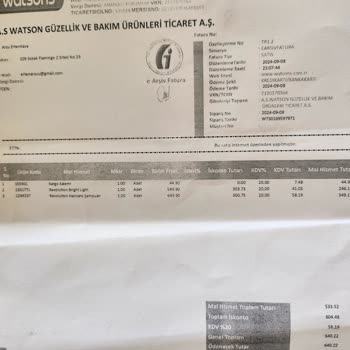 Watsons Eksik Ürün Gönderme Ve Hatasını Kabul Etmeme