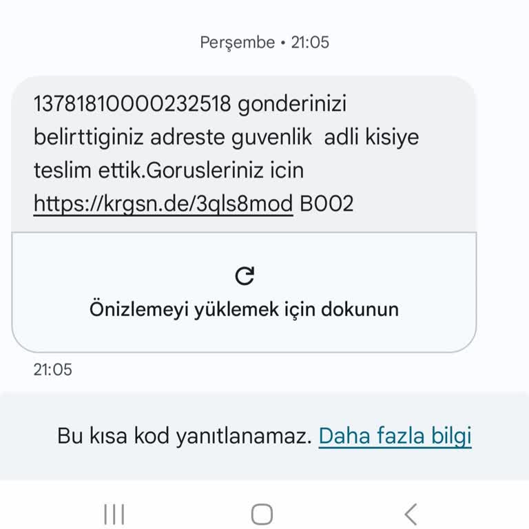 Gratis Teslim Edilemeyen Kargo