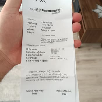 Avva Renk Atma Problemi