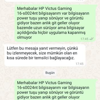 HP Destek Ekibine Ulaşılmıyor