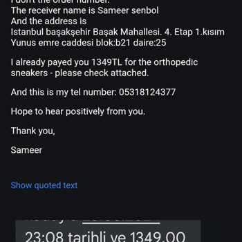 Treesao Ayakkabı Siparişi Gelmedi,