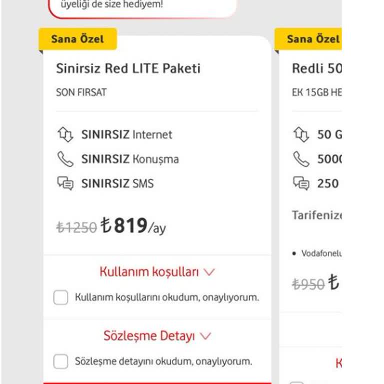 Vodafone Tarifemde Beklenmedik Fiyat Artışı ve Değişiklik Zorlaması