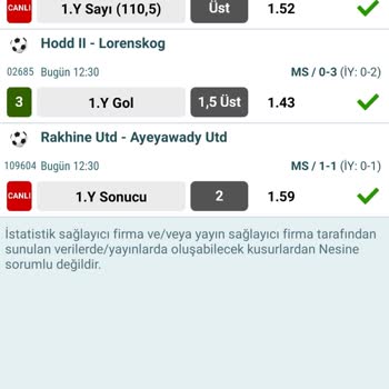 Nesine Tutan Kuponun Parasının Eksik Yatması