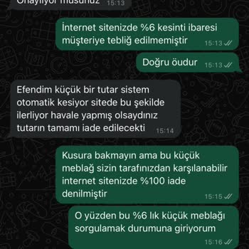 Miamoremi %6 Kesintili İade