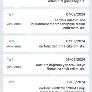 Kuryenet İki Haftadır Kartımı Getirmiyor