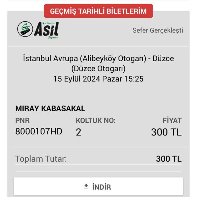 Asil Görele Seyahat İle Yaşanan Zamanlama Ve İade Sorunu