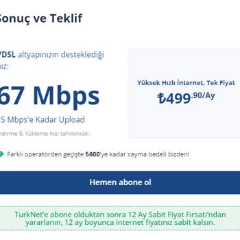TurkNet İnternet Hızı Düşük Ve Müşteri Hizmetlerine Ulaşılmıyor.