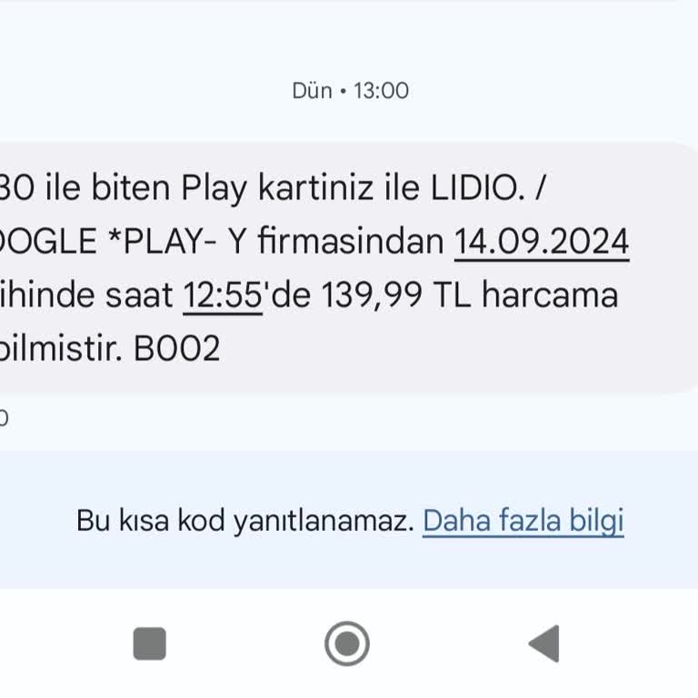 Lidio Ödeme Hizmetleri Lıdıo Google Play Şirketinin Onaysız Para Çekimi.