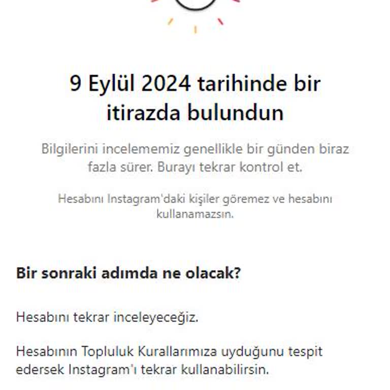 Instagram Hesabım Askıya Alındı!