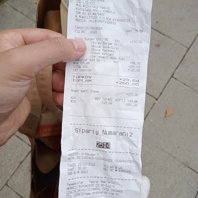 Kozyatağı McDonald's'ta Sipariş Önceliği Sorunu