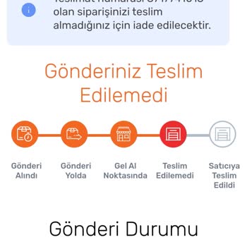 Trendyol Kendi Kendine İade Talebi Oluşturup Mağdur Ediyor.