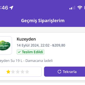 Getir Su Paramı Ver
