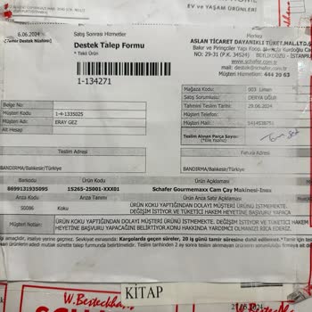Schafer Gourmemaxx Cam Çay Makinesi Silikon Kokusu Ve Servis Süreci
