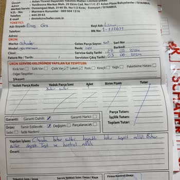 Schafer Gourmemaxx Cam Çay Makinesi Silikon Kokusu Ve Servis Süreci
