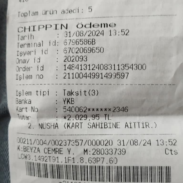 Chippin İle Ödeme Yaptım Chip Para Yüklenmedi