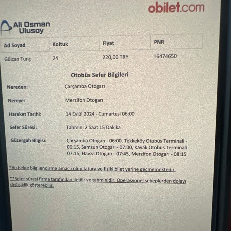 Ali Osman Ulusoy Otobüs İşletmesi Hakkında