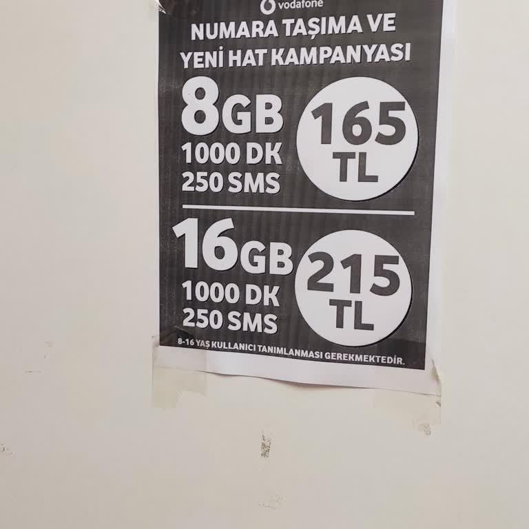 Vodafone Numara Taşıma Kampanyasında Yanlış Paket Tanımlaması