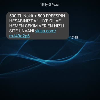 Vodafone'dan Gelen Bahis Mesajları Sorunu