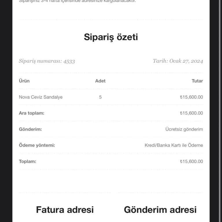 Zao Mobilya Firması İle Yaşadığım Uzun Süreli Bekleme Sorunu