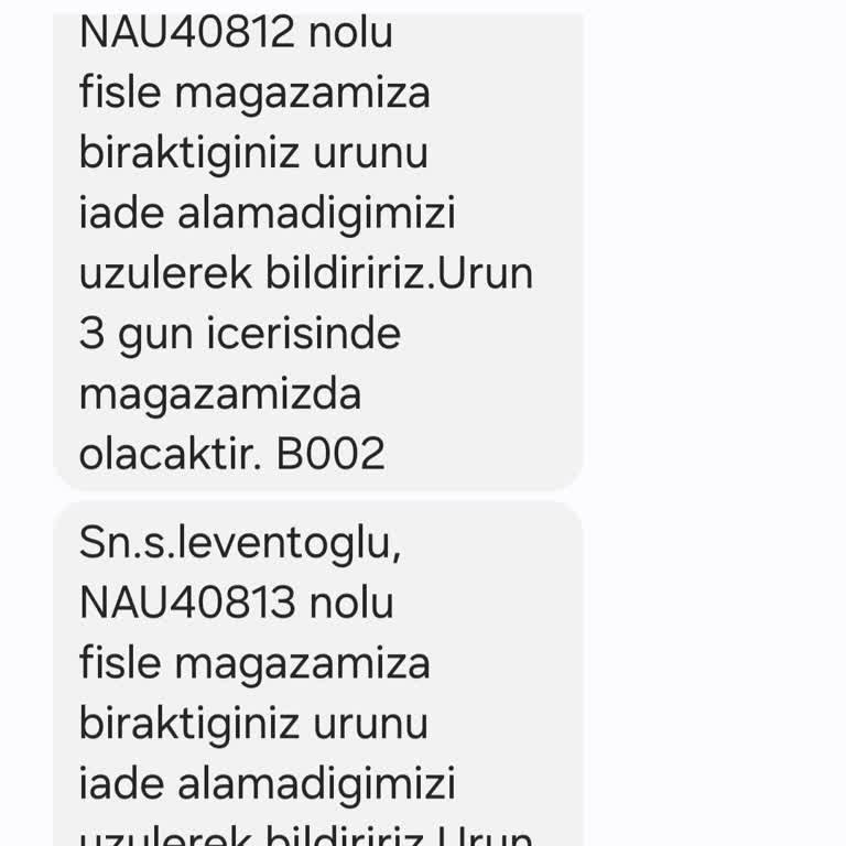 Nautica'dan Aldığım Keten Takım Çekti Ve İade Kabul Edilmiyor