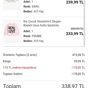 Koton Online Fazla Ödeme Alıyor