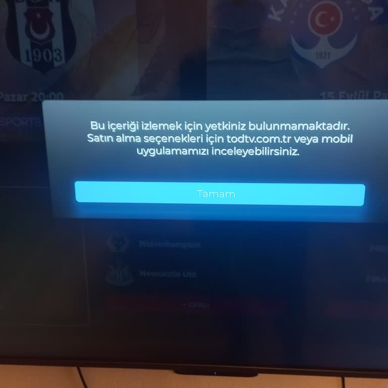 Tod TV Taraftar Paketi Aboneliği Sorunu