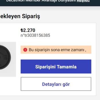 Decathlon Paramı Çekti Ama Sipariş Onaylanmadı