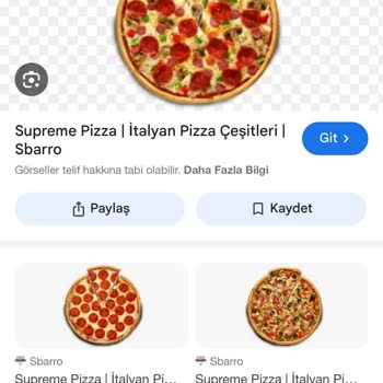 Sbarro Pizzada Eksik Malzeme