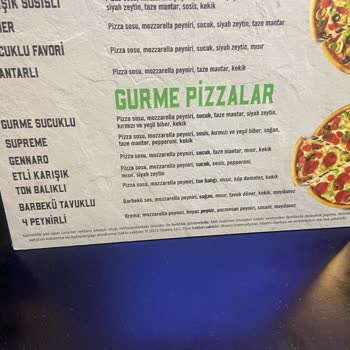 Sbarro Pizzada Eksik Malzeme