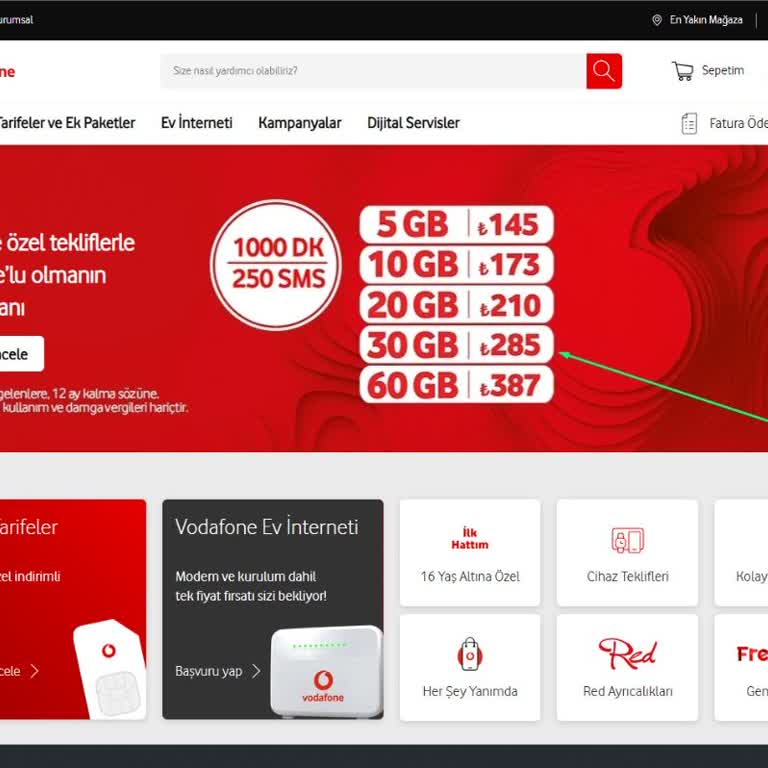 Vodafone Web Sitesi ve Müşteri Hizmetleri ile Yaşadığım Sorun