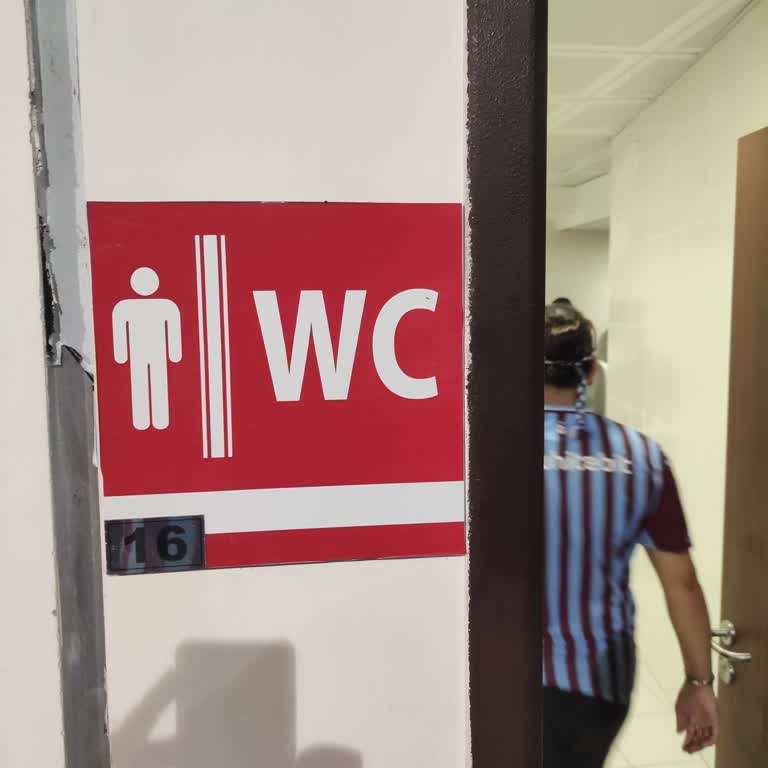 Trabzonspor Tribününde WC Tuvaletlerinde Su Yok