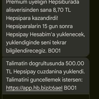 Hepsiburada Hesap Talimat Sorunu