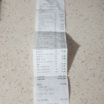 KFC Bastan Salma Ürün Vermesi