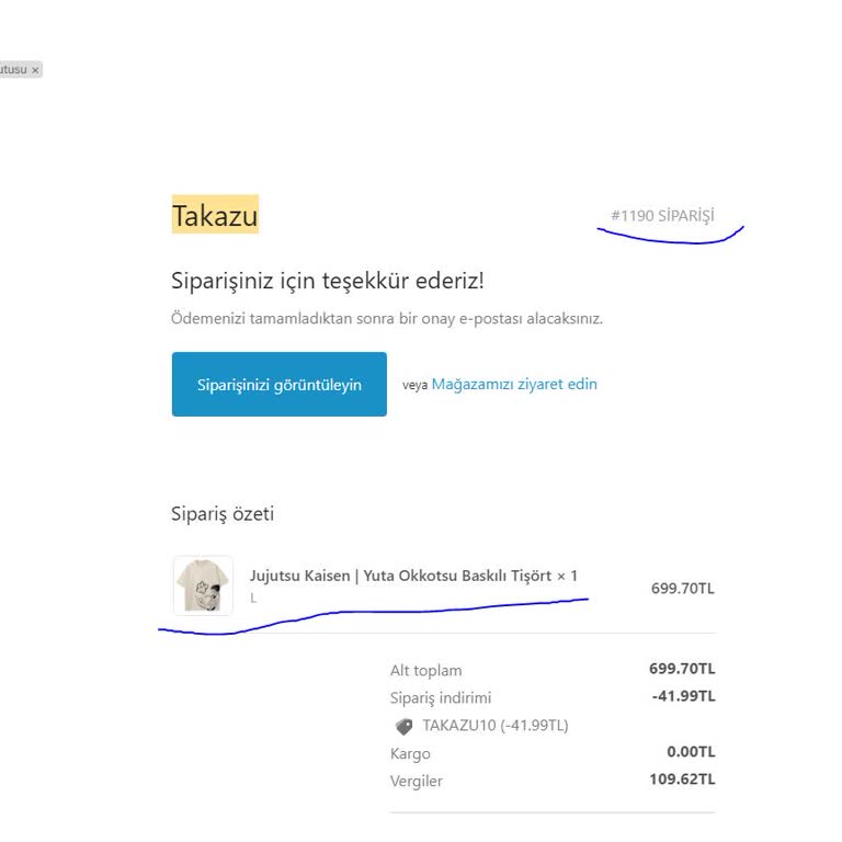 Takazu Kozmetik Ürün Teslim Etmiyor Ve Mesajlara Dönüş Yok