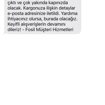Fosil.com.tr Ürün Siparişim Gelmedi