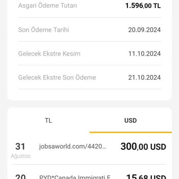 VakıfBank Döviz Harcamasını Geri Ödeyemiyorum