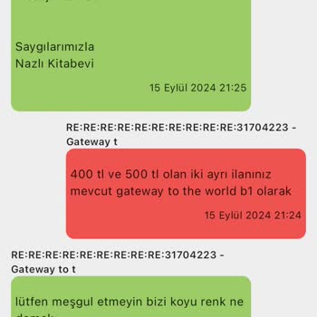 NadirKitap Kitabevi Müşteri Hizmetleri İle Yaşanan Sorunlar