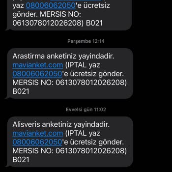 Mavi Anketin Sonu Gelmeyen Mesajları