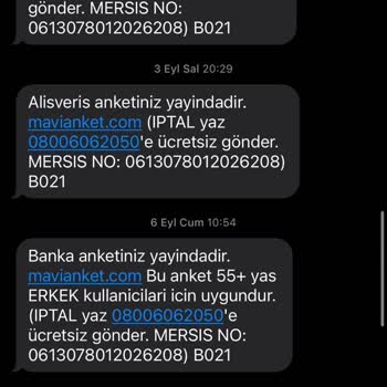 Mavi Anketin Sonu Gelmeyen Mesajları