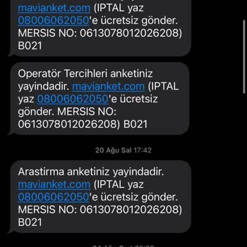 Mavi Anketin Sonu Gelmeyen Mesajları