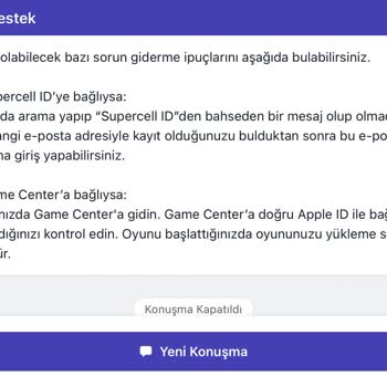 Supercell Id Hesabımız Kayboldu Yardım Alamıyoruz