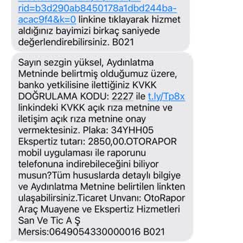 Otorapor Ekspertiz Raporundaki Yanıltıcı Bilgiler Mağduriyet Yarattı