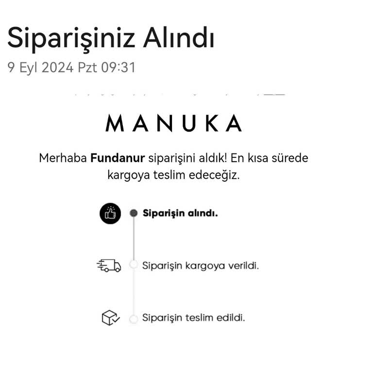 Manuka Ürünümü Israrla Kargoya Verip Göndermiyor!
