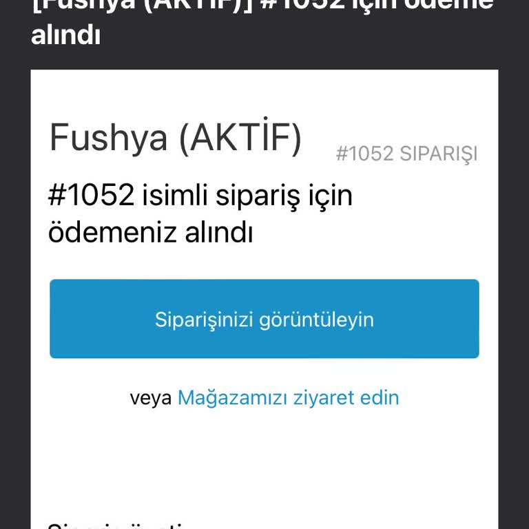 Fushya (Fushya.store) Gelmeyen Ürün Hak