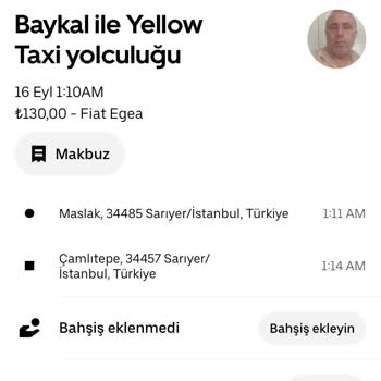 Uber Yapılmayan Yolculuk Ücreti