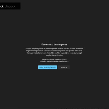 Monster Laptop Kamerası Çalışmıyor Ve Sürücüsü Bulunamıyor