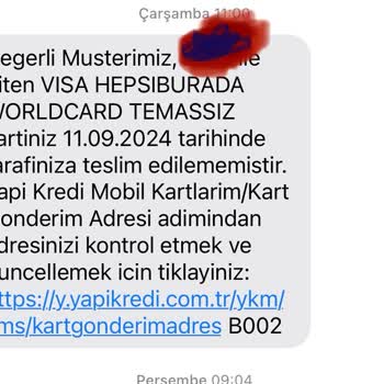 Yapı Kredi Kart Teslimatında Yaşanan Sorunlar