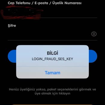 Tod TV'den (Bein Connect-Digiturk-Bein) Login_Fraud_Ses_Key Hatası