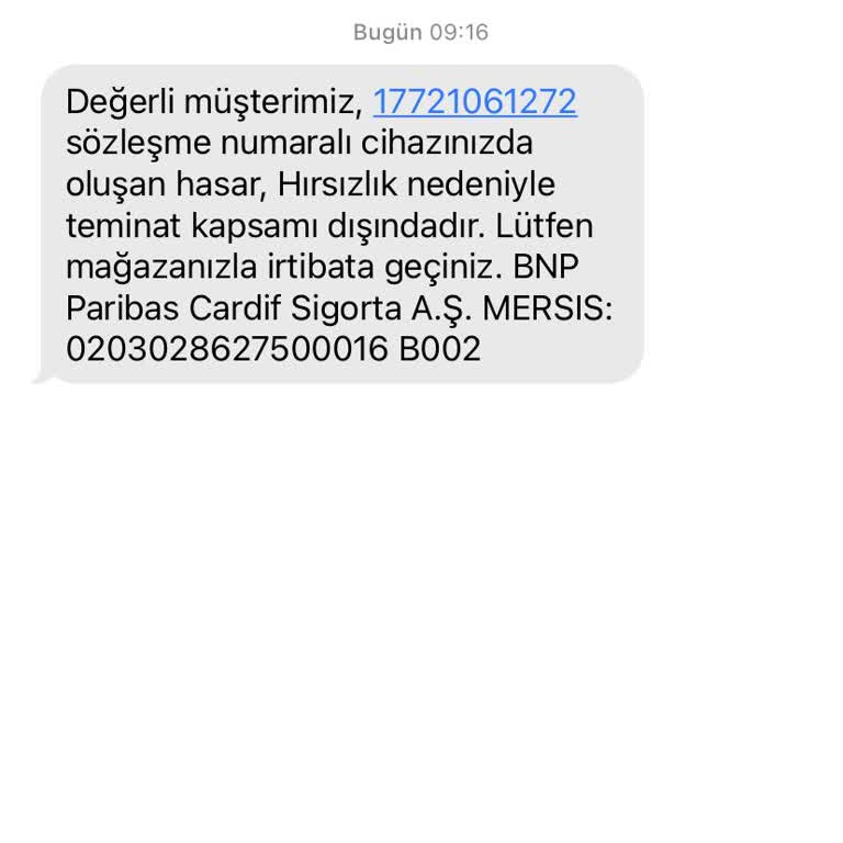 BNP Paribas Cardif Sigorta Kasko Şirketinin Teminat Dışı Uygulaması Hayal Kırıklığı Yarattı